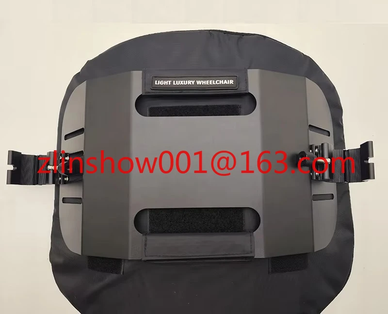Universal Wheelchair Hard Backrest Lumbar Support Breathable Quick-release Install Aluminum Alloy Sports Wheelchair Cushion