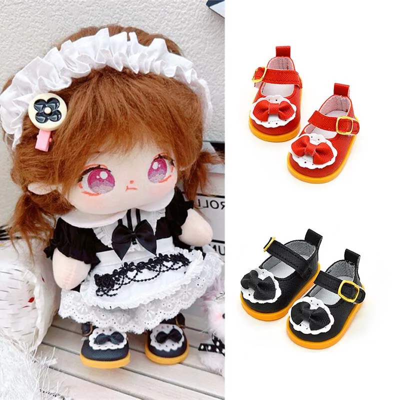 1 زوج دمى الأحذية القوس الأحذية ل 20 سنتيمتر القطن دمية 1/6 BJD DIY بها بنفسك اليدوية أحذية الأميرة الصغيرة دمى دمى اكسسوارات لفتاة هدية