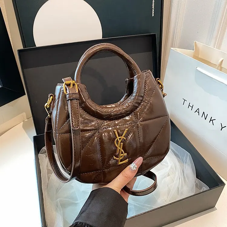 

Минималистичная сумка через плечо 2025, шикарная женская сумка под мышками и через плечо, универсальная сумка в стиле ретро для повседневного использования и прогулок