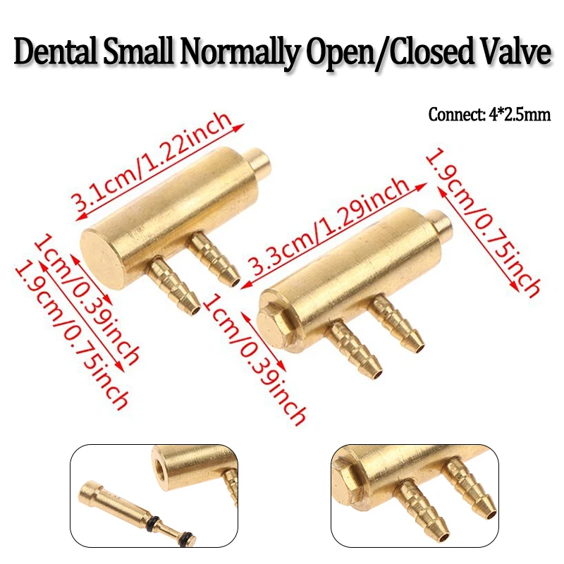 Dental Holder Valve Normal Open/closed Dental Valve Handpiece Hanger Opens For Dental Chair Accessories 4x2.5mm