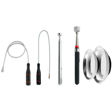 Telescoping Magnetic Pickup Tools Set Extendable Magnetic Pick Up Tools Flexible Bendable Spring Magnet Stick Magnetic Tray