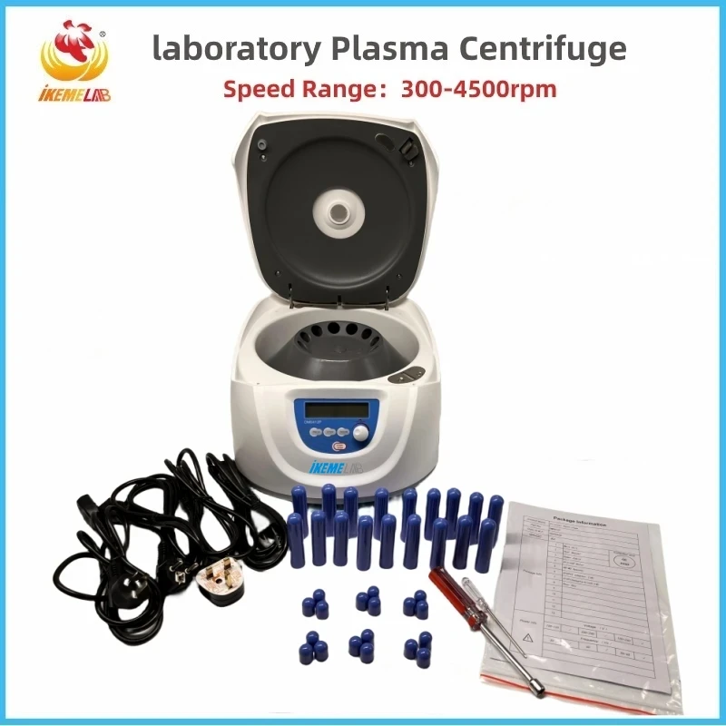 

IKEME Plasma Centrifuge DM0412P 300-4500rpm Blood Centrifuge Plasma Separation PCR PRP Beauty Centrifuge Machine Lab Equipment