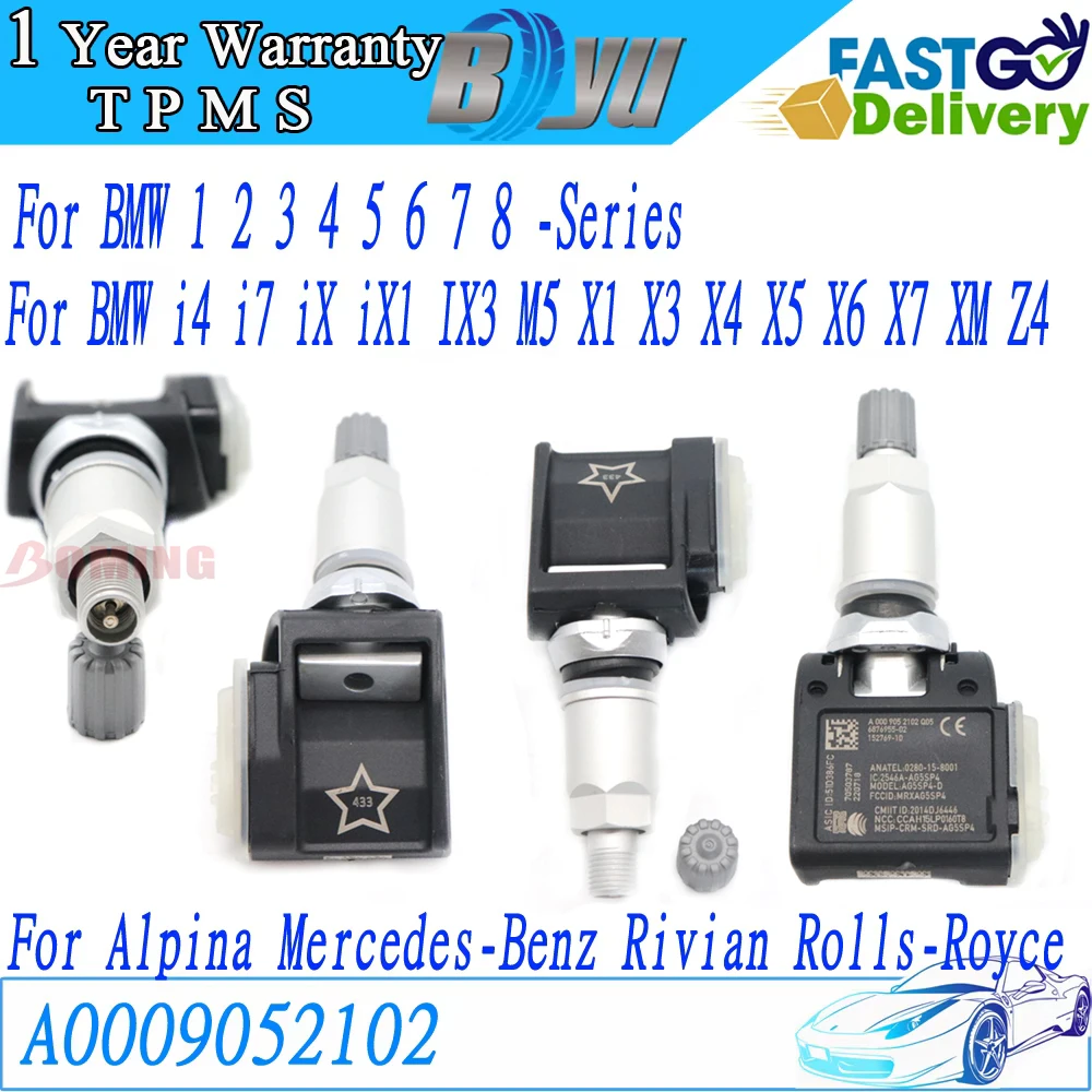 

36106872774 Датчик контроля давления в шинах TPMS для BMW 5 G30 G31 G38 F90 M5 6 G32 GT 7 G11 G12 X3 G01 X4 G02 X5 G05 433 МГц