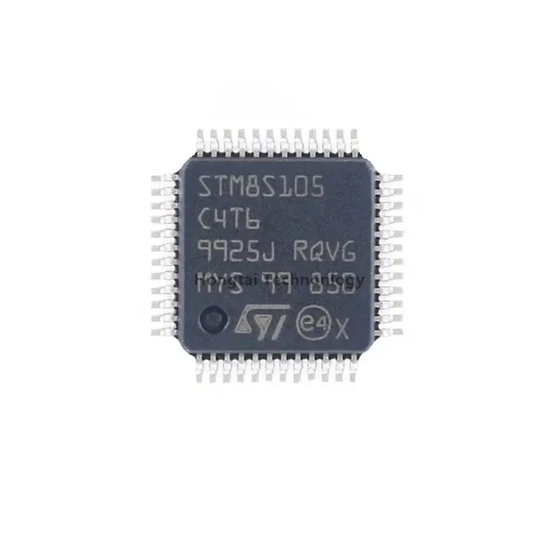 New Original STM8S105C4T6TR LQFP-48 16MHz/16KB Flash/8-bit Microcontrollers-MCUs