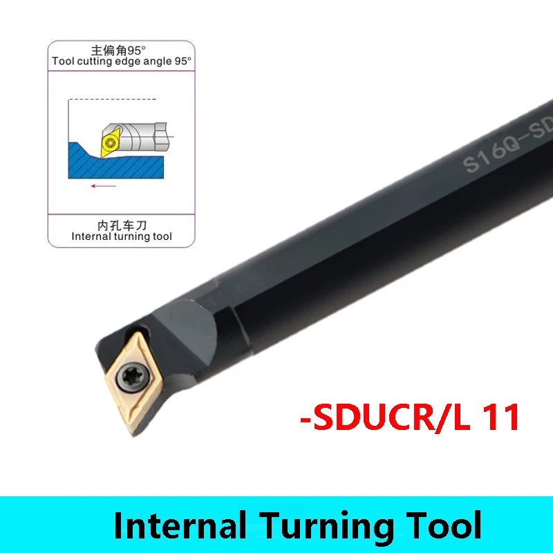 LIHAOPING S12M S16Q S20R S25S SDUCR11 SDUCL11 Internal Turning Tool Holder DCMT Carbide Insert Boring Bar Lathe Cutter CNC SDUCR