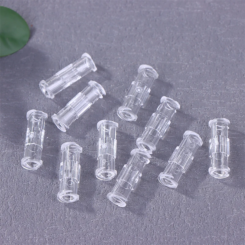 

NEW 10Pcs Leak Proof Double Helix Medical Sterile Luer Lock Adapter Transparent Plastic Syringe Connector For Veterinary Medical