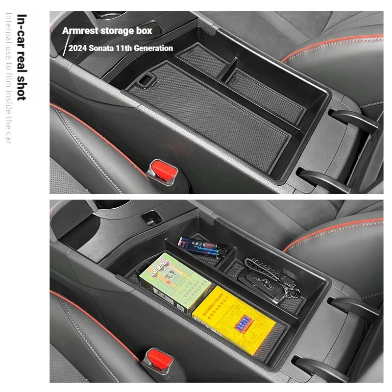 It is suitable for 24 models of the eleventh generation Sonata armrest box storage box car interior central control lower storag