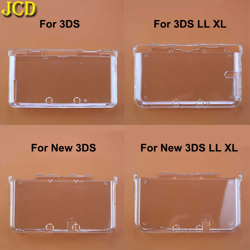 

JCD Plastic Clear Crystal Housing Shell Case For NDS Lite NDSL NDSi 3DS New LL XL Host Protector Cover For New 3DSLL 3DSXL Game