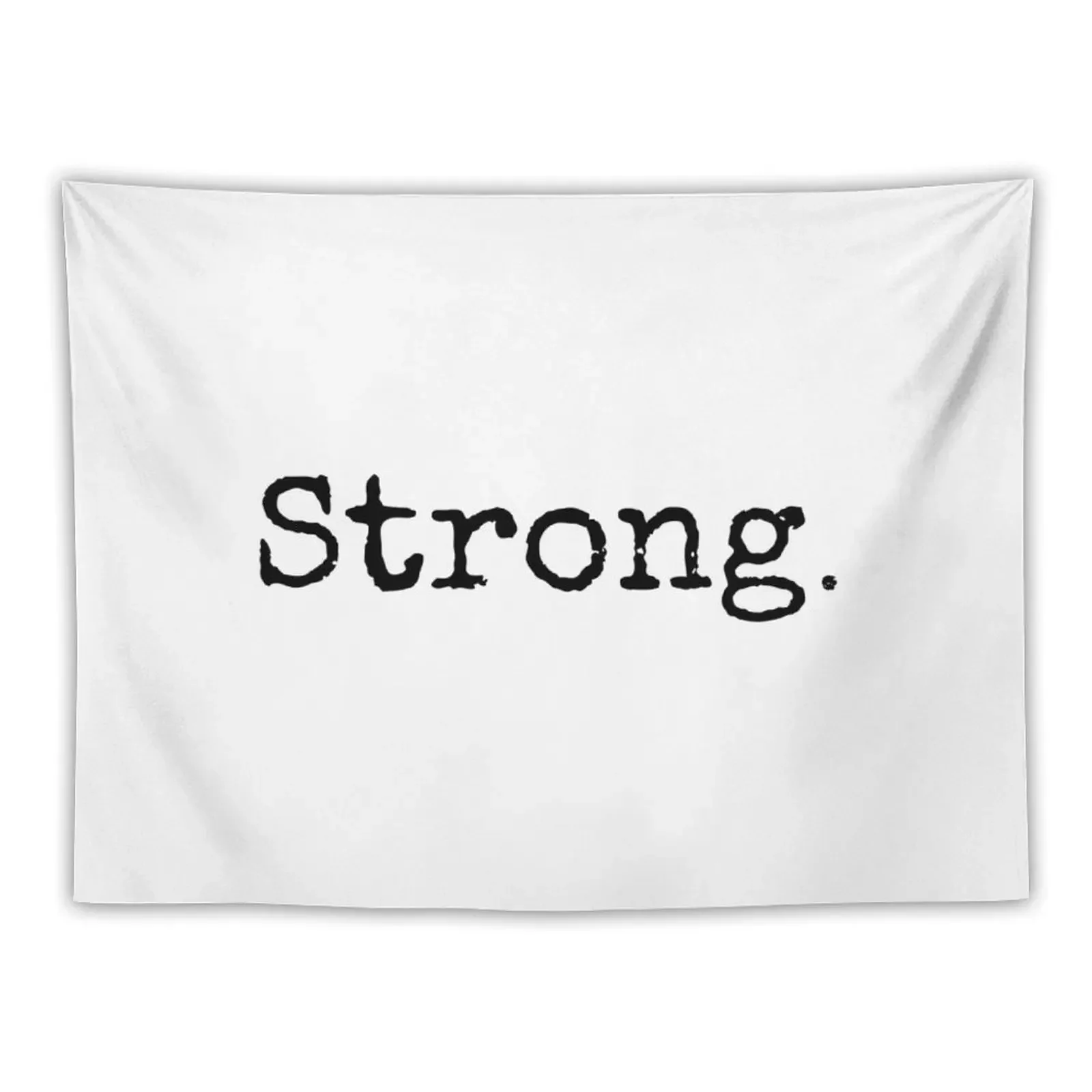 Christian Quote Typography - Strong Tapestry Decoration Room House Decorations Tapestry