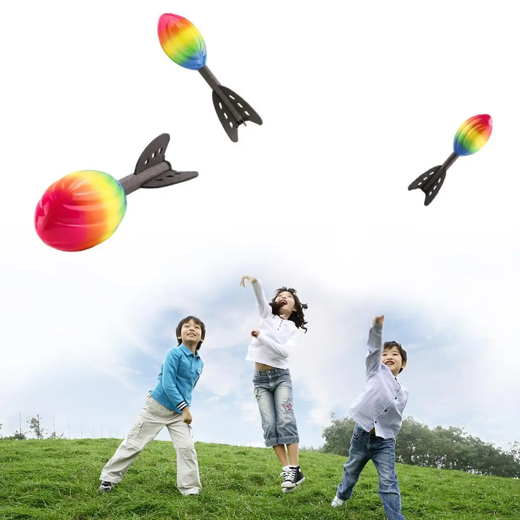 Hand Throwing Rocket Toy Soft EPP Foam Material for Children Outdoor Activity Backyard Playground Beach