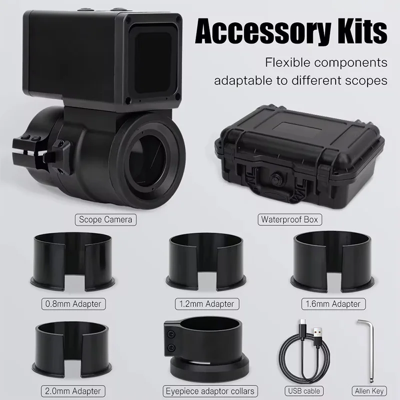 2025New 1920HD Scope Action Camera Recorder Diversion Game Cam DVC-45 Scope Sider Camera Tactical Scopecam Video Recorders