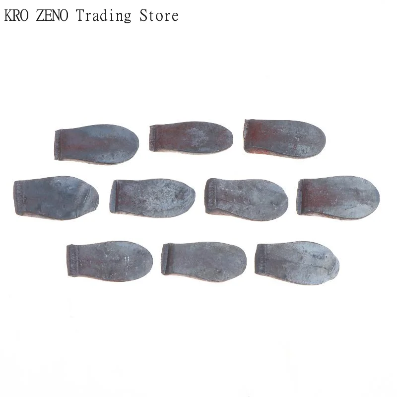 10 Pcs/SET 10mm  Iron Heavy Duty Iron Pad Forged Round Handle Wedge Set For Ax Hammer Handle Fixing Farm Tool Hardware Accessory