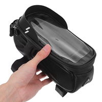 1Pcs Bike Front Beam Bag Waterproof Reflective Touchscreen Phone Holder Mobile Pouch Bike Handlebar Bag Cycling
