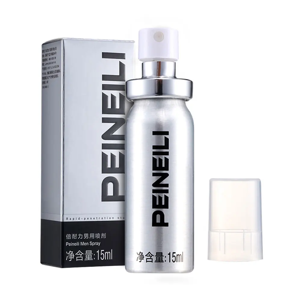 Peineili-Spray externo para retrasar el sexo para hombres, eyaculación precoz, prolongar la erección del pene, 60 minutos, 15ML