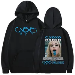 Singer Camila Cabello C XOXO Album Hoodie Men Women Loose Aesthetic Fashion Clothing Sweatshirt Retro pullover Oversized hoodies
