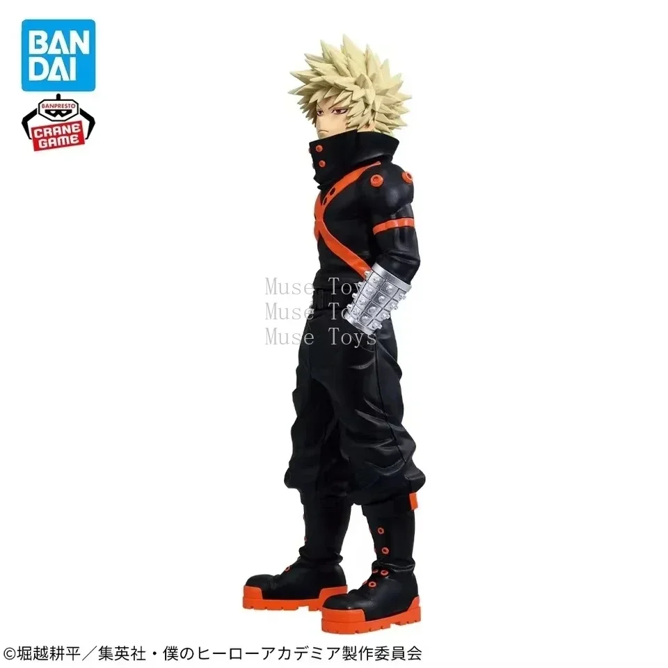 En Stock My Hero Academia Bakugou Katsuki BANDAI BANPRESTO figura de acción Original adornos Funko Pop regalos de vacaciones