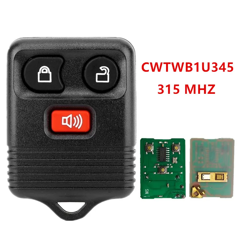 

3 Buttons 315 MHZ Complete Remote Car Key For Ford Escape F 150 Explorer 2001 2002 2003 2004 2005 2006 2007 Transmitter