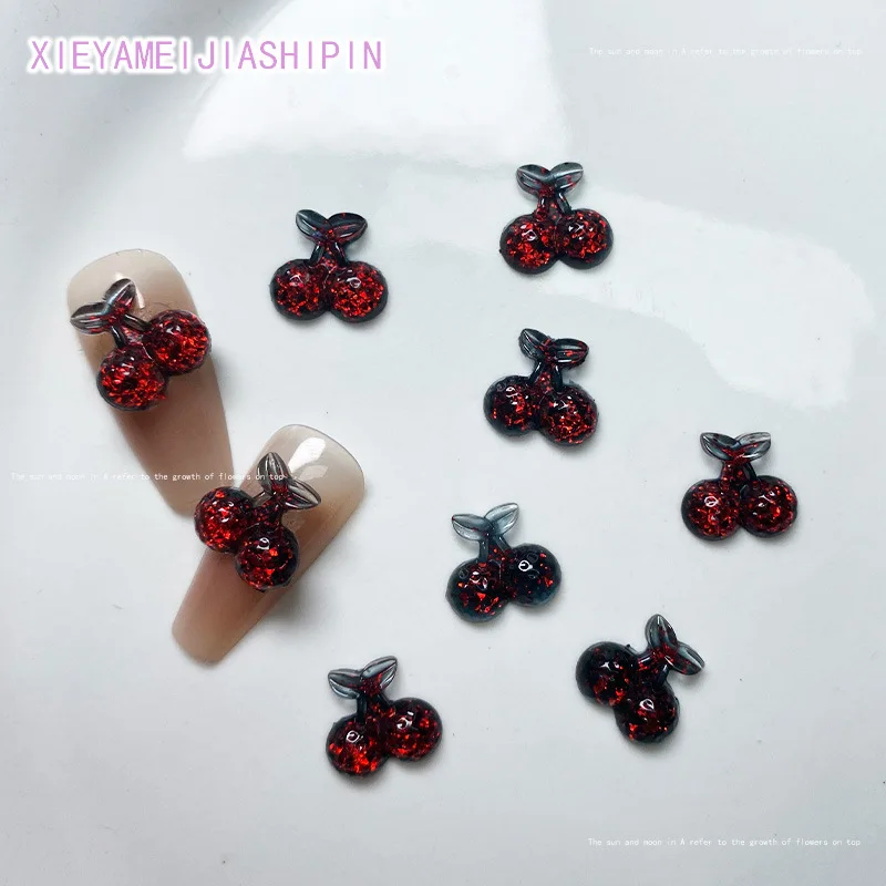 20pcs Halloween Nail Art Vampire Mixed Cute Rabbit Koi Camellia Bow Resin Nail Charms Jewelry Autumn Nail Accessories Decoration