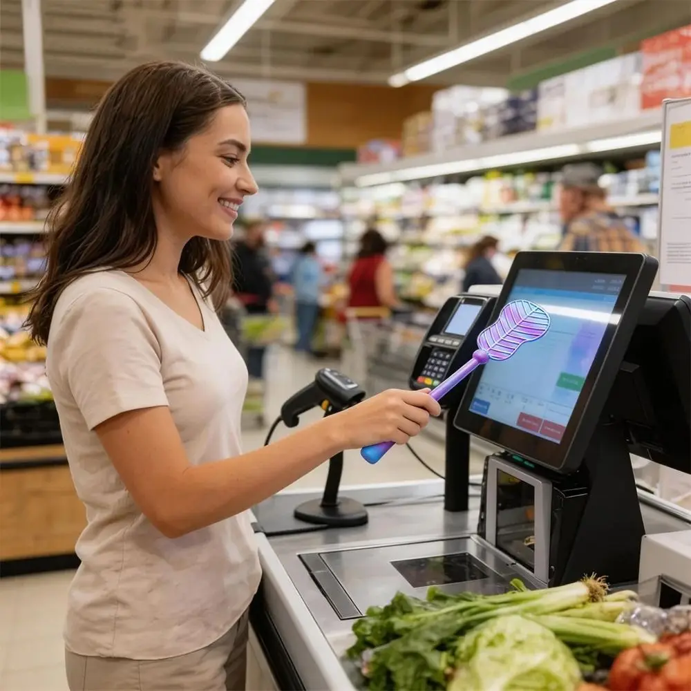 

Портативный держатель для кредитных карт в форме банана, напечатанный на 3D-принтере, для бесконтактной оплаты, в виде волшебной палочки