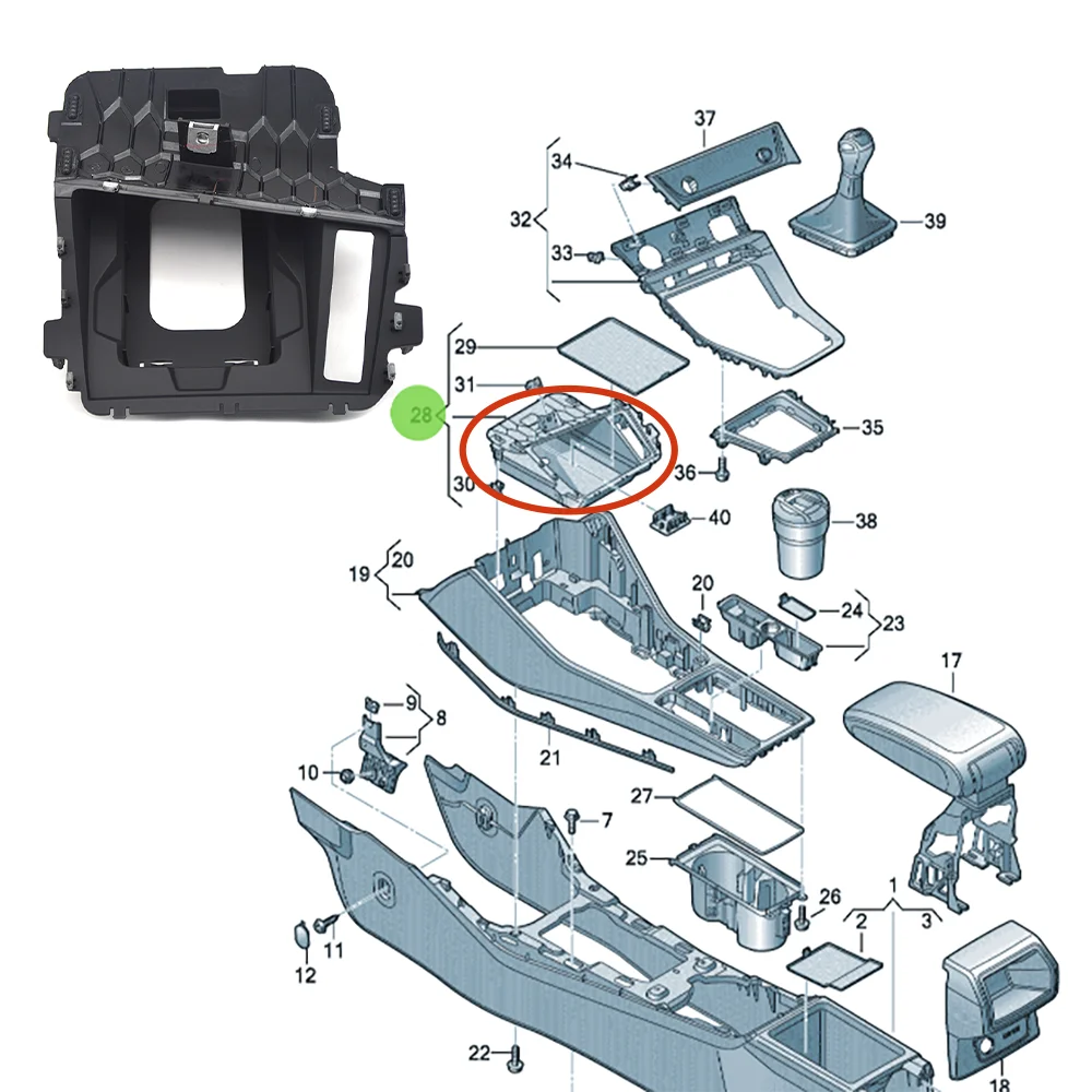 83G857925C 6PS For Audi NEW Q3 Mobile Phone Wireless Charging Frame 83G 857 925 C 6PS