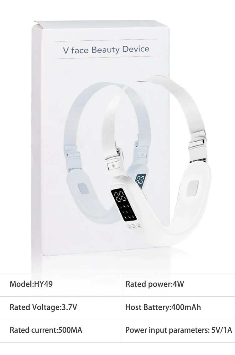 Micro-Stroom Gezichtsvermageringsinstrument 5 Gezichtstrillingsmassage V-Gezichtsschoonheidsinstrument Om Dubbele Kin Aan Te Spannen