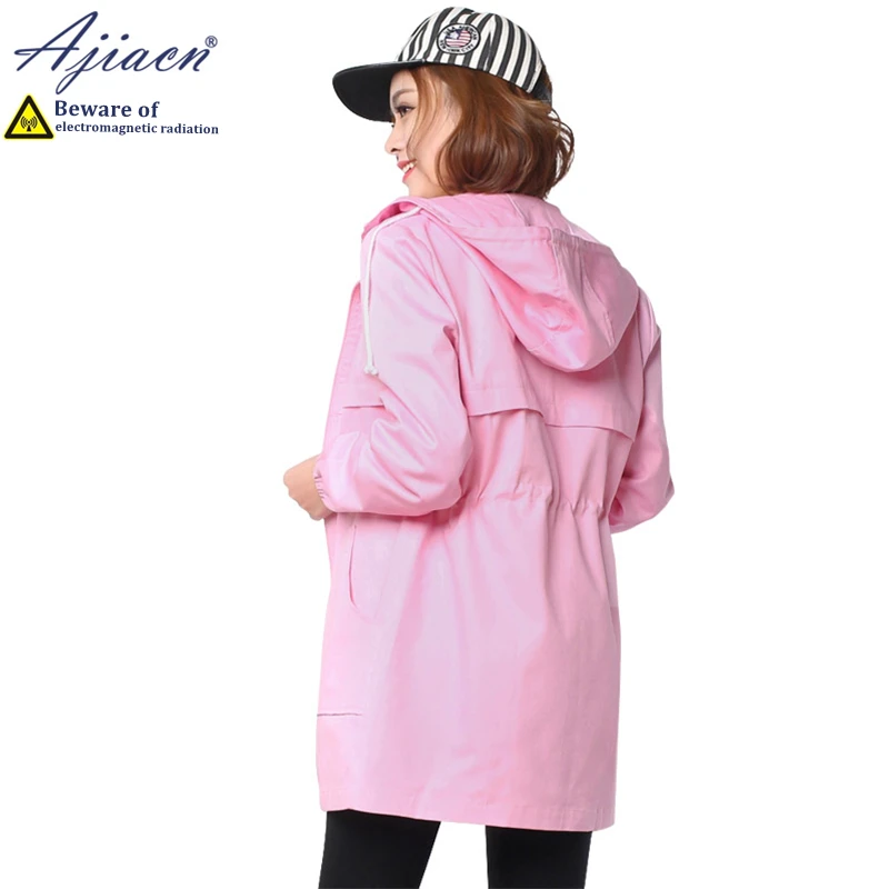 Anti-radiation women's hooded overcoat Household appliances, Office appliances Electromagnetic radiation shielding clothes