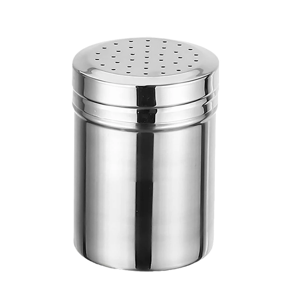 

304stainless Steel Seasoning Jar Salt & Pepper Shaker Outdoor Camping Barbeque Spice Container Home Kitchen Accessories