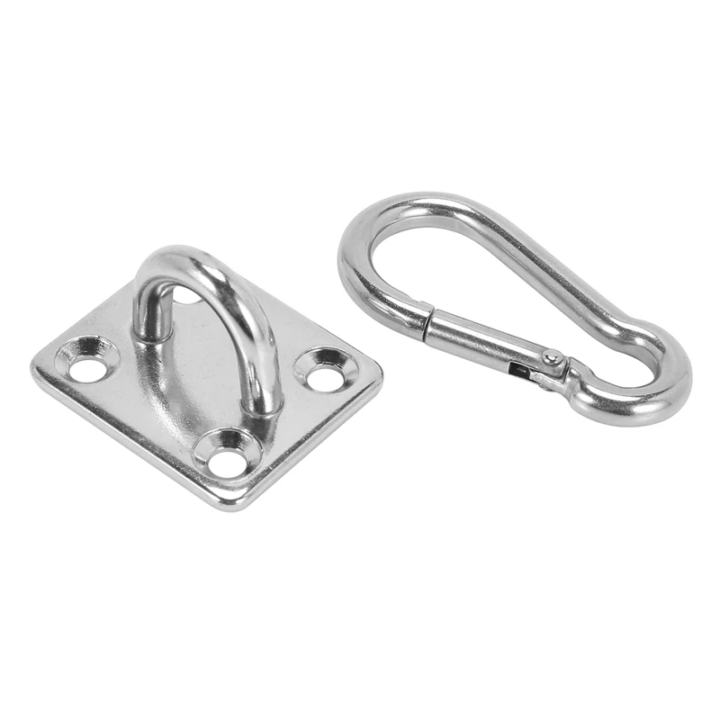 Practical 2 Sets Of Suspended Ceiling Wall Mount U-Shaped Hooks Stainless Steel Heavy Duty Multi-Function Hammock Hammock Hook M