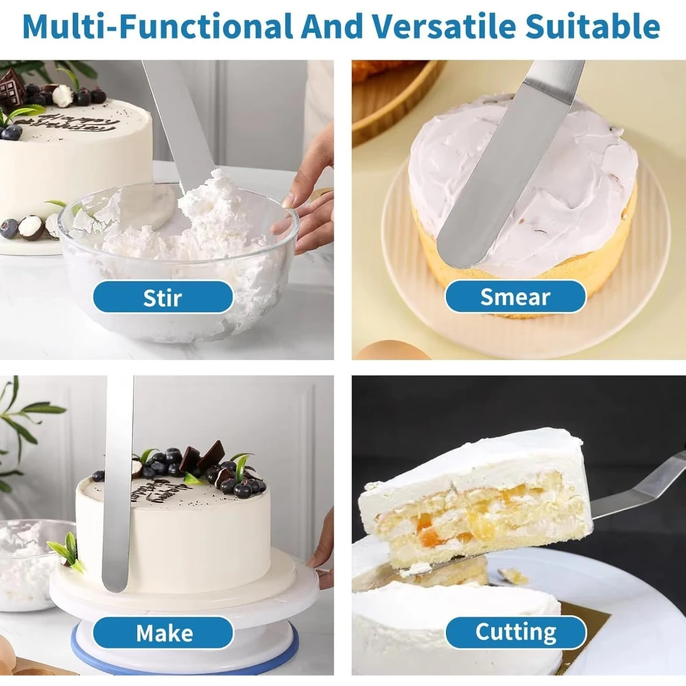 7pcs Cake Decorating Kit with - Cake Decorating Turntable 评论和价格