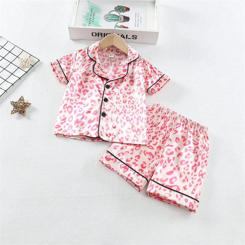 New Summer Baby Clothes Suit Children Boys Sleepwear Shirt Shorts 2Pcs/Sets Kids Girls Pajamas Toddler Costume Infant Tracksuits