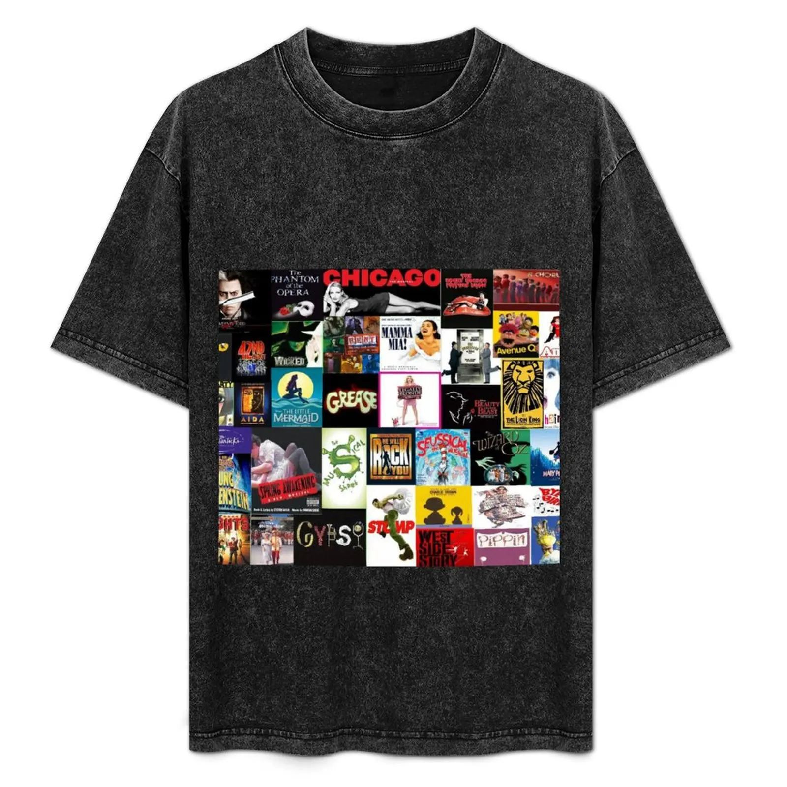 

Broadway Musical Collage 2 T-Shirt plus size tops summer tops mens graphic t-shirts anime