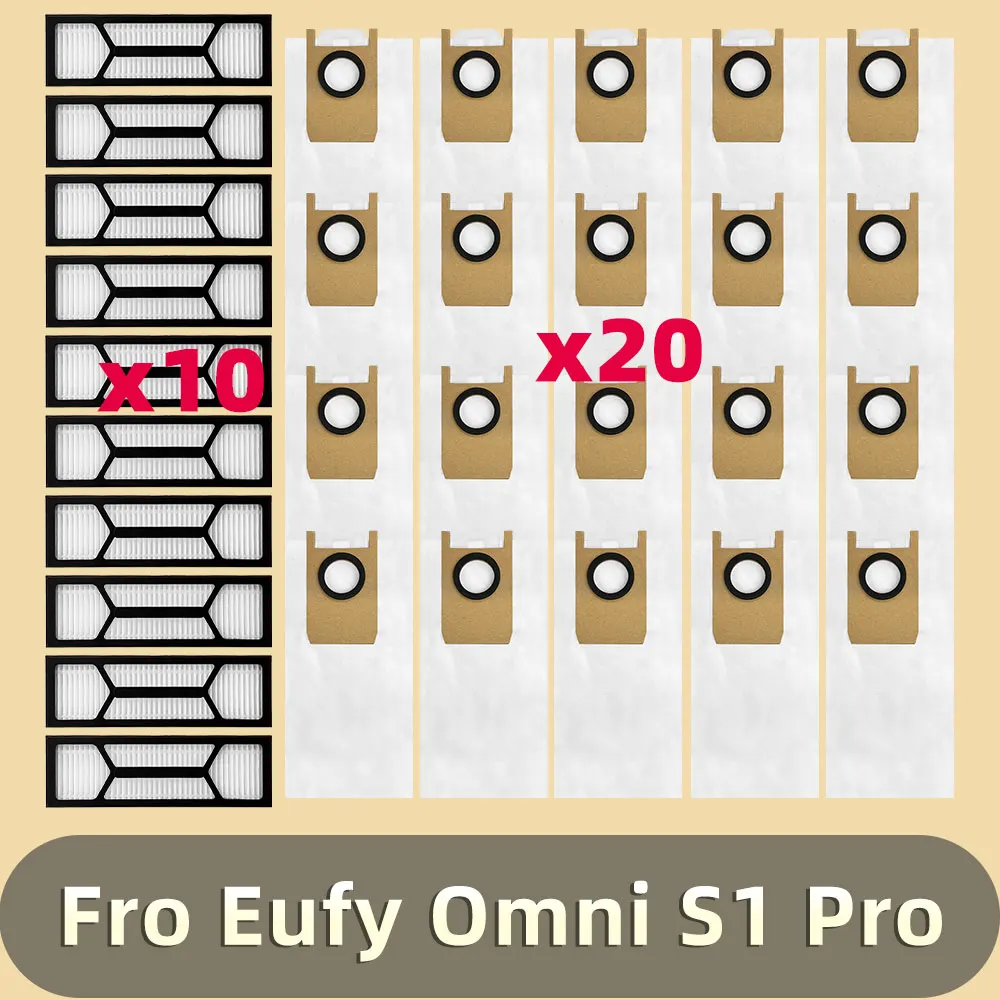 

Совместимые запасные части для робота-пылесоса Eufy Omni S1 Pro: HEPA-фильтр, мешок для пыли, аксессуары, расходные материалы