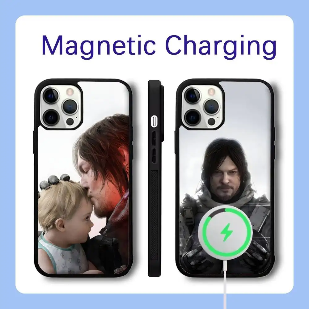 

D-Death Stranding 2 DS2 Phone Case For iPhone 16,15,14,13,12,11,Pro,Max,Plus,Mini,SE Magsafe Magnetic Wireless Charging