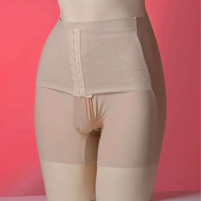 Flat Boxers Summer Mens Sexy Underwear Intimate Shorts Pouch Boxershorts Ice Silk Button Boxer Hombre Men Body-shaping Panties