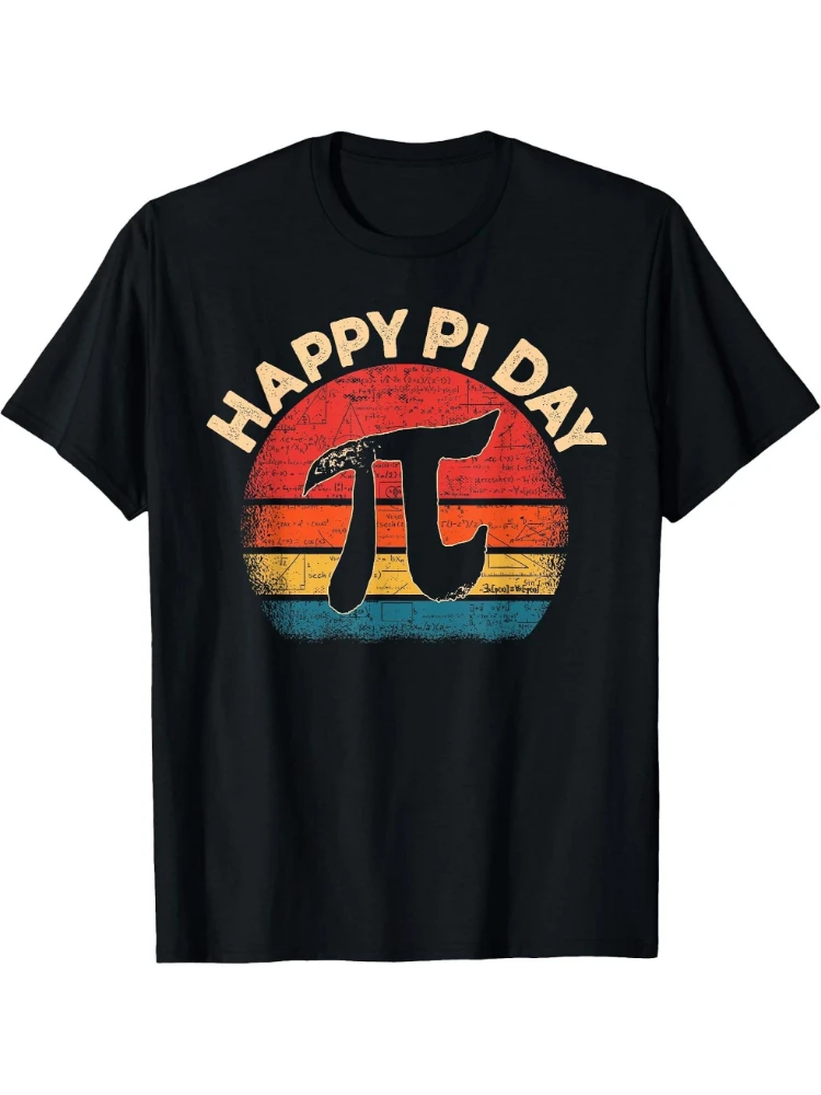 

Funny Pi Day Shirt Vintage 3.14 Pi Number Math Teacher design -100% cotton O-neck short sleeve casual printed men's T-shirt.