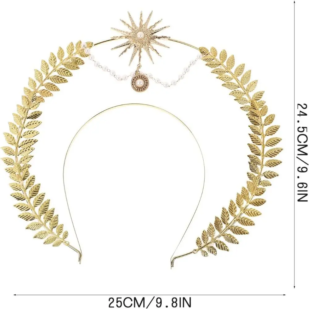 Sun God Halo Headband Star Gold COSPLAY Hair Hoop Halloween Costume Fashion Show Hair Accessories Tiara Headdress Ladies/Girls