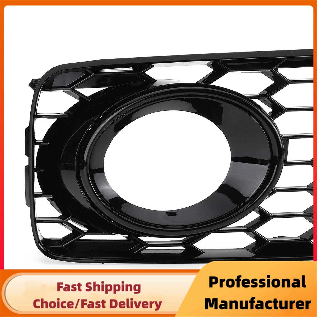 Front Fog Light Racing Grille For Audi A5 S-Line S5 B8 RS5 2008-2012 Honeycomb Mesh Fog Lamp Cover Sport Grille