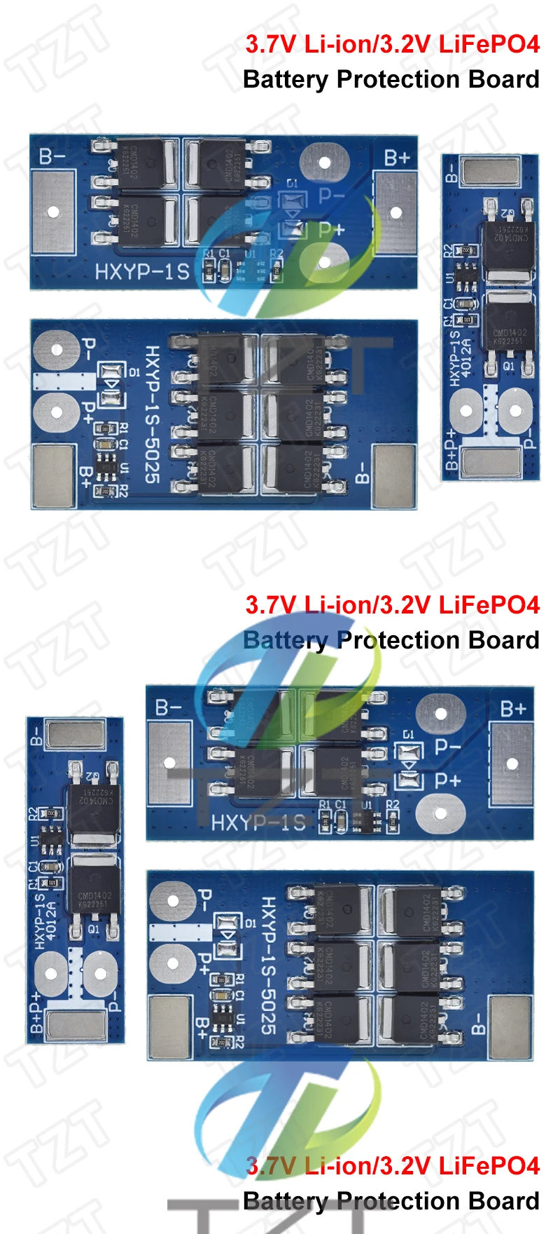 TZT 1/3PCS BMS 1S 12A 16A 24A 3,2V LiFePO4 / 3,7VLithium Batterie Schutz Bord 18650 4,2V Lade Spannung/Kurzschluss – Detail 9