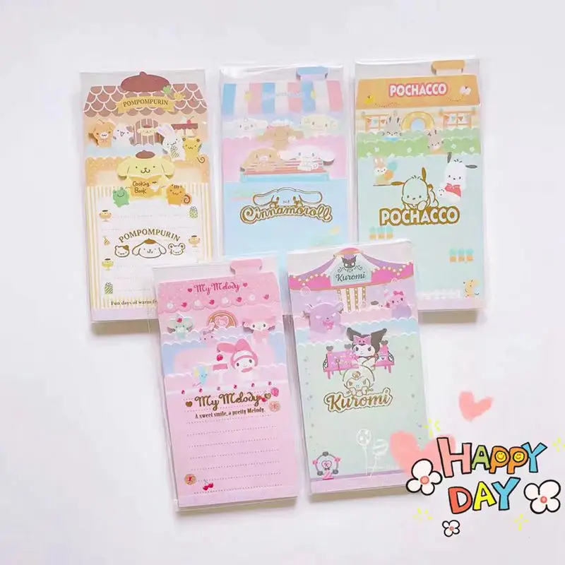 

Cartoon Tearable Note Book Ins Sanrio Note Paper Hand Account Book Notebook Message Strip Non-sticky Small Book