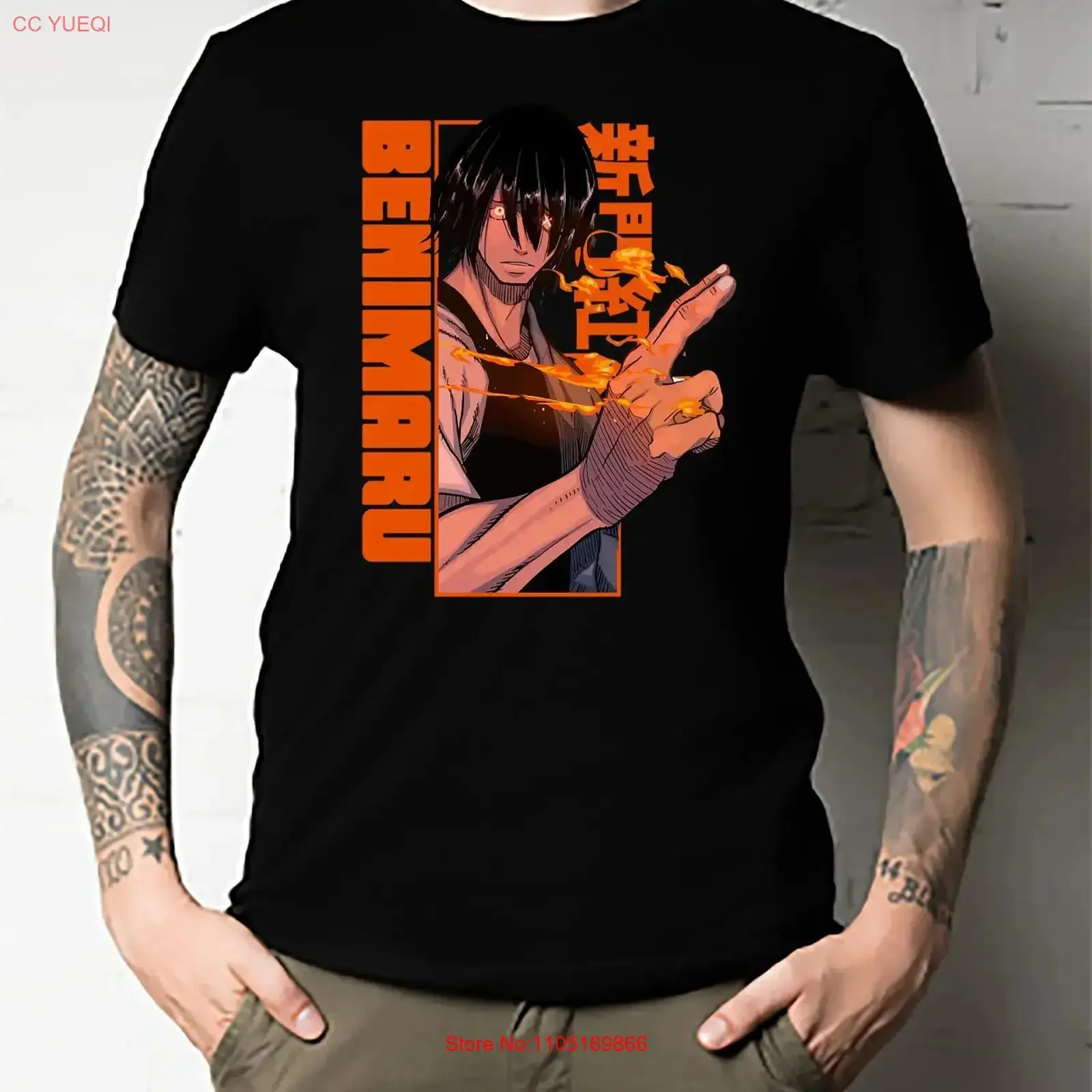 Benimaru Shinmon Fire Force Classic T Shirt ALL SIZES vintage Washed Stylish Versatile Comfortable fashion Stretched streetwear
