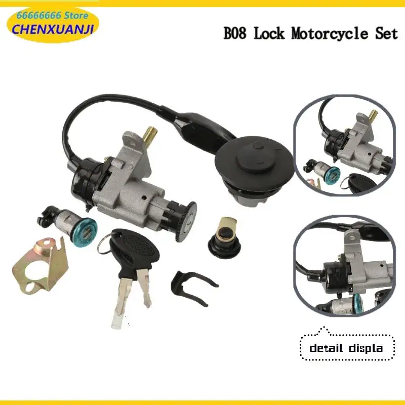 Scooter Ignition Switch Seat Lock Key Set For SYM Symphony ST 125 S 125i Cruisym 150 180 XS175T-2 XS150-9 ST175 35010-XRA-010