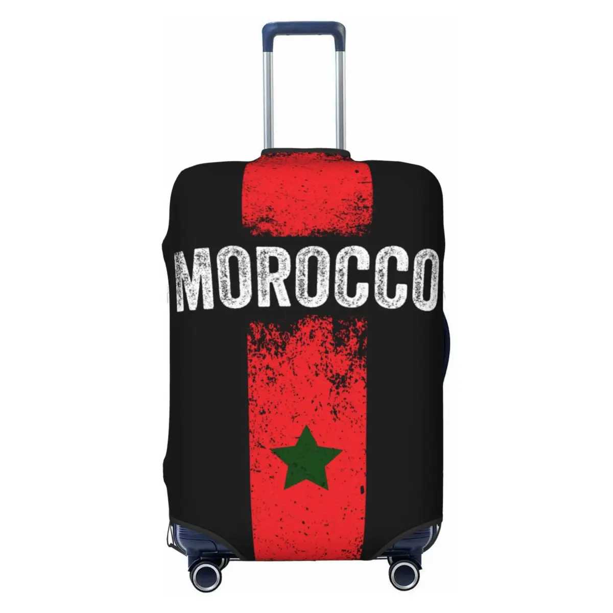 

Пользовательский флаг Марокко, чехол для багажа, забавный марокканский патриотический гордость, защитные чехлы для чемодана, костюм для 18-32 дюймов