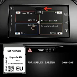 for Suzuki BALENO 2016 2021 SLDA 2023 Newest Update Version Europe Sat Navi SD Card
