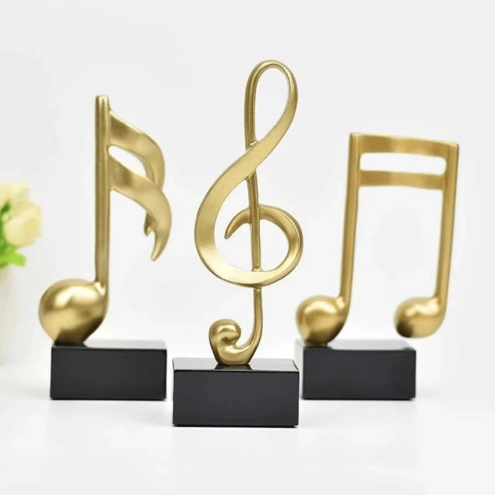Music Golden Award Trophy Singing Competition Resin Small Prize Cup Craft Souvenirs Piano Ornaments Winner Award Trophy