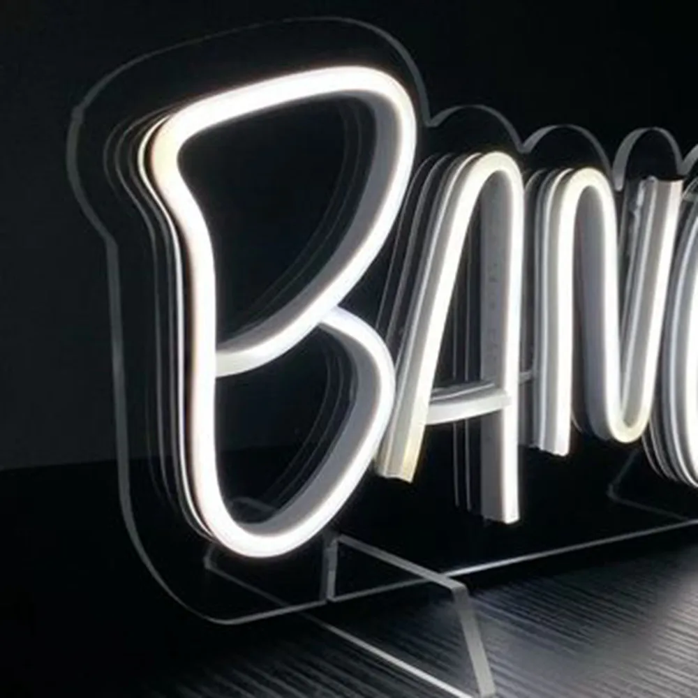Custom Neon Sign Led Light For Wedding Party Birthday Name Personalized Neon Sign Decor Custom Language Letter Bang Neon Sign