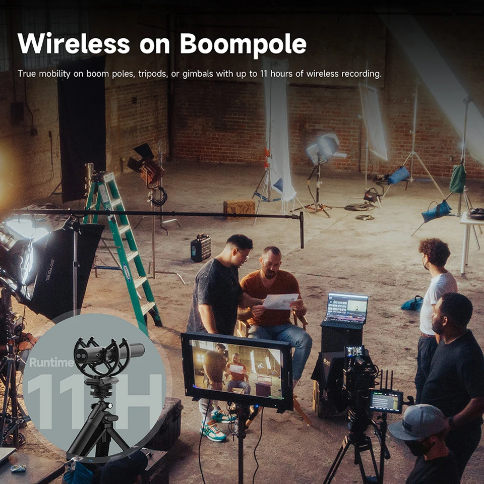 SYNCO D2 Wrieless Shotgun Microphone Broadcast Level Wireless Mic 24Bit  48kHz High Resolution Audio with Ultra-LOW 0.012S