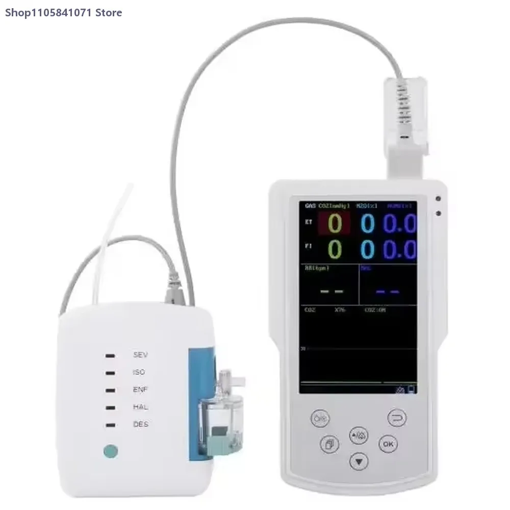 Portable Multi-Gas Analyzer Anesthesia Gas Monitor for ICU OR Emergency Medical Respiratory Monitoring