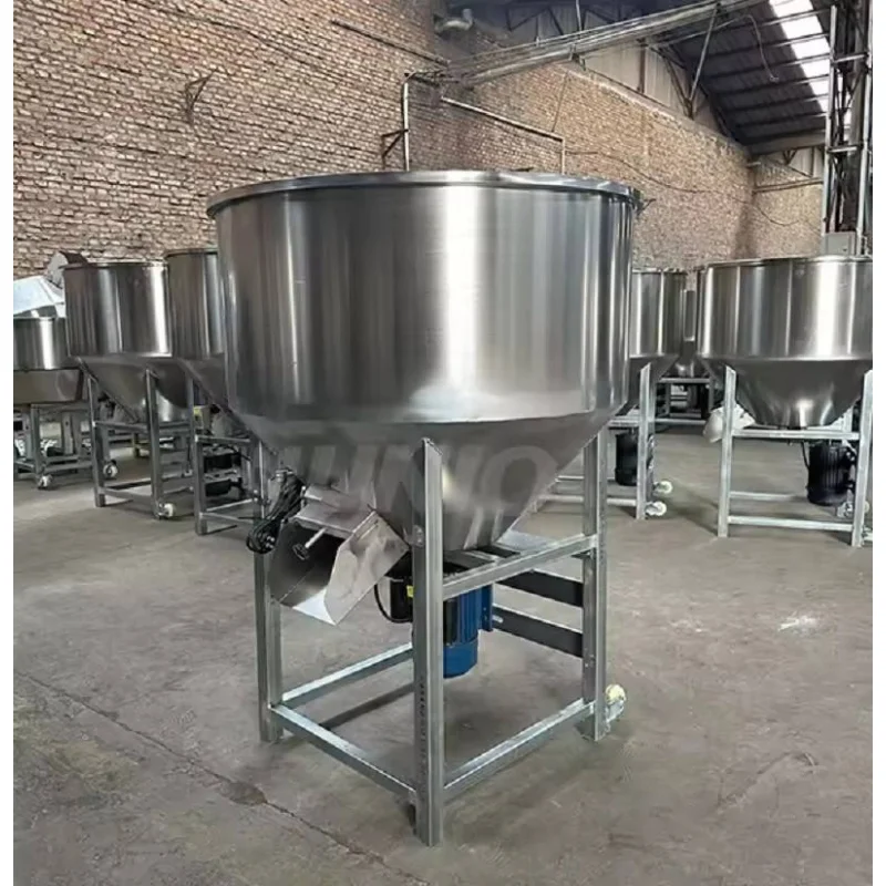 خلاط عمودي أوتوماتيكي عالي الجودة من الفولاذ المقاوم للصدأ ومكونات PLC لتغذية الحيوانات الصغيرة من البلاستيك #5