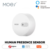 MOES Tuya ZigBee 3.0 Human Presence Sensor ,Radar Wave Detection Sensor for Home Security Smart Human body Exists Sensor