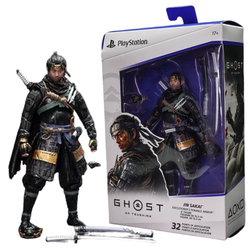 Ghost of Tsushima Action Figure Game PS4 Figura Anime Figuras Peripheral Toys 6-Inch PVC Collection Model Doll Gift for Children